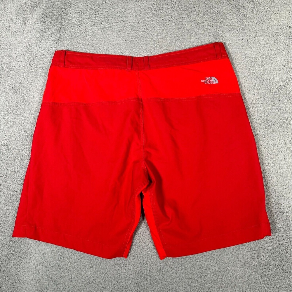 The North Face Shorts Mens Size 38 Red Outdoor Hiking Drawstring 10" Inseam - Picture 7 of 8